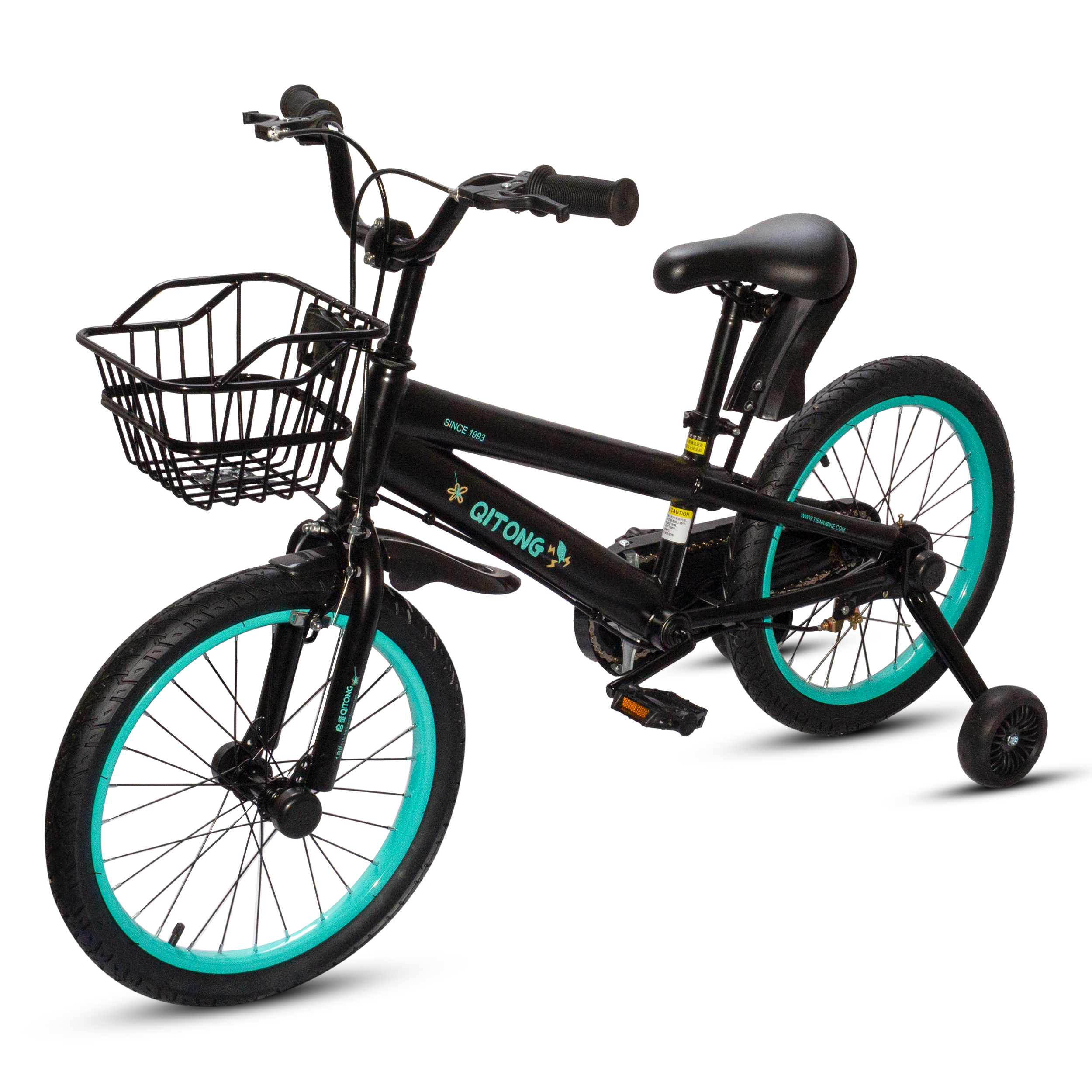 Bicicleta Infantil Trekky Toys RACOON 18” Negra con Canastilla - Image 3